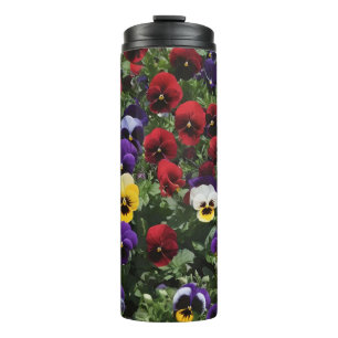 Tri Colored Pansy Field, Thermosbecher