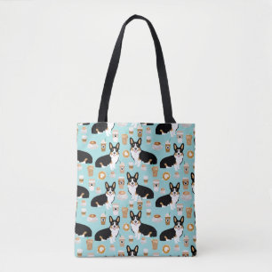 Tri Corgi-Kaffee - Blau Tasche