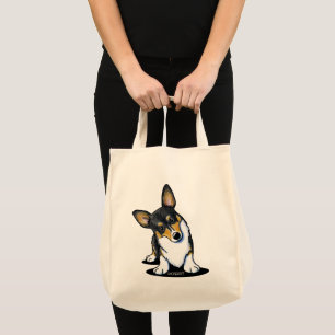 Tri Curious Corgi Tragetasche