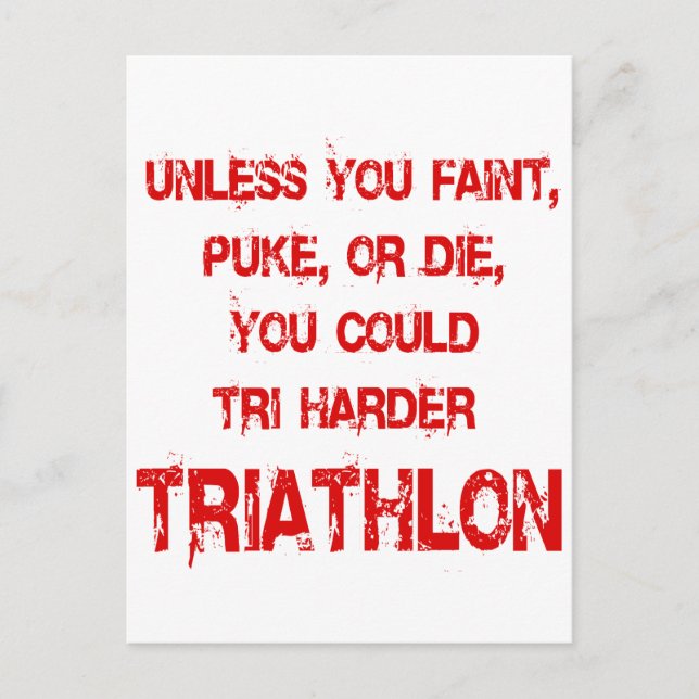 Tri Harder Postkarte (Vorderseite)