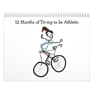 Tri-ing athletischer Kalender sein