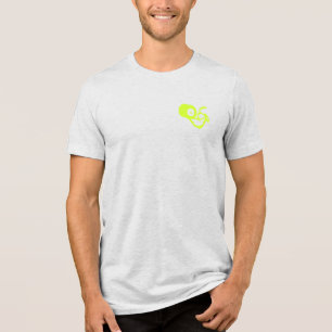 Tri-Material Muskel-Flamme T-Shirt - Bizeps stärke Tri-Blend Shirt