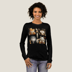 Tri-matière Joli T-shirt à manches longues pour animaux en boi