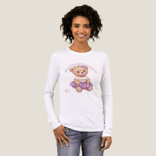 Tri-matière T-Shirt à manches longues blanc Ours en peluche Ba
