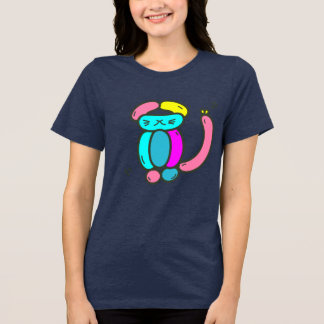 Tri-matière T-shirt Chat Animal en Ballon