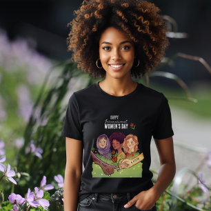Tri-matière T-Shirt en aquarelle IWD 2026 Justice Droits Actio