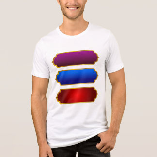 Tri-matière T-shirt en coton blanc pour hommes