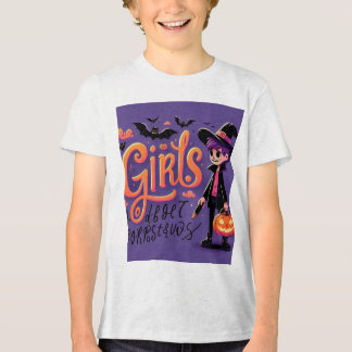 Tri-matière T-shirt T-shirt fille d'Halloween en sorcière viol