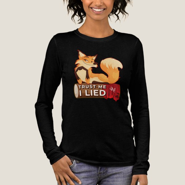 Tri-mix Long Sleeve : Vertraut mir (schwarz) Tri-Blend Shirt (Vorderseite)