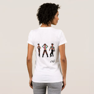 Tri Pose Dancer Pastel & Black #1 T-Shirt