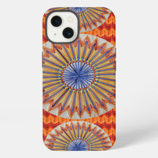 Tri Regenbogen und orange Zickzack iPhone Hülle
