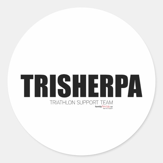 Tri Sherpa Runder Aufkleber (Vorderseite)
