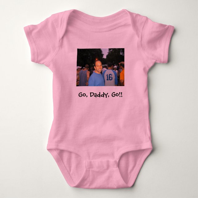 Tri Steve, gehen, Vati, gehen!! Baby Strampler (Vorderseite)