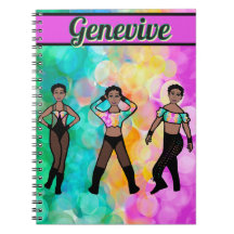 Tri-Styled Dancer Pastel & Black #1 Notebook