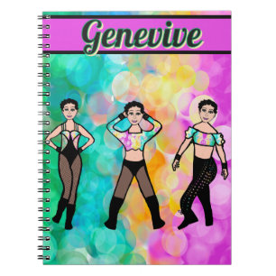 Tri-Styled Dancer Pastel & Black #1 Notebook Notizblock