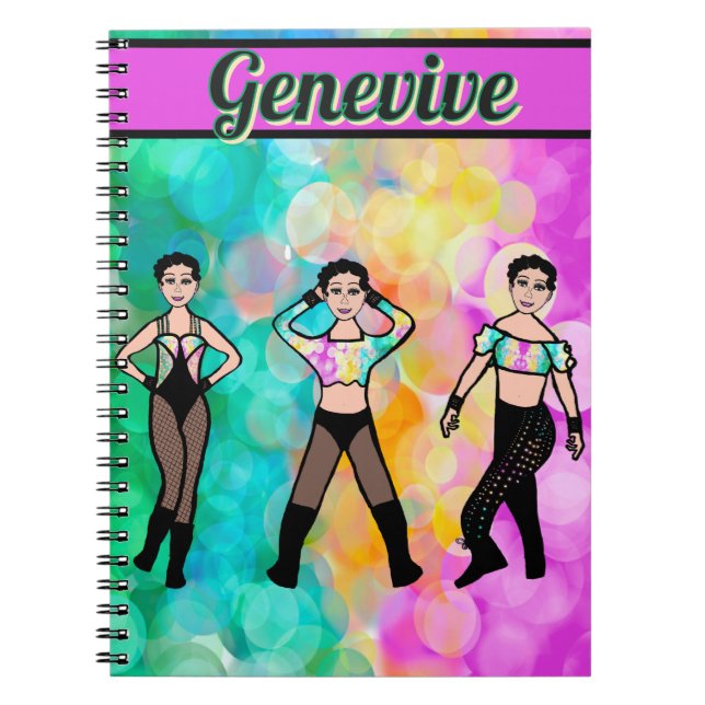 Tri-Styled Dancer Pastel & Black #1 Notebook Notizblock (Vorderseite)