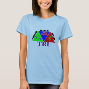 TRI T-shirt couru de bain de triathlon par vélo