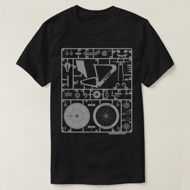 Tri Time Trial Road Bike Model Kit T-Shirt (Design vorne)