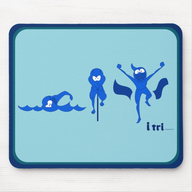 Tri Toon Logo im Blau für mousepad (Vorne)