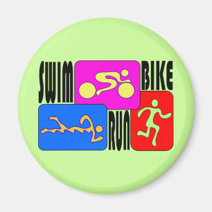 TRI Triathlon-Schwimmen-Fahrrad HELLER Magnet