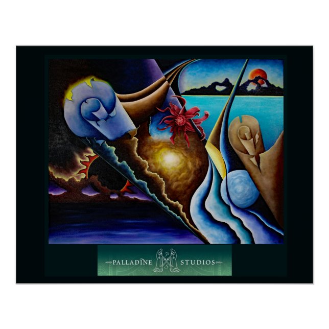 'Tria Prima' Glossy Poster (Vorderseite)