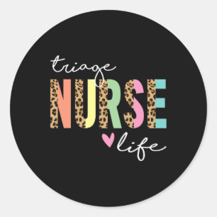 Triage Nurse Runder Aufkleber