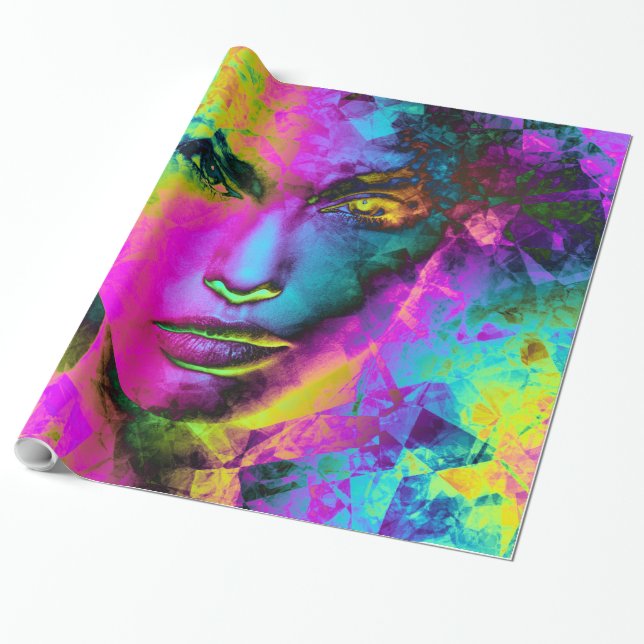 Triangle Art 3 Geschenkpapier (Ungerollt)