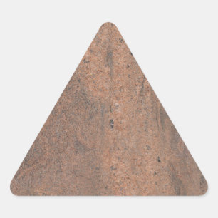 Triangle-Aufkleber aus rosa und grauem Marmor Dreieckiger Aufkleber