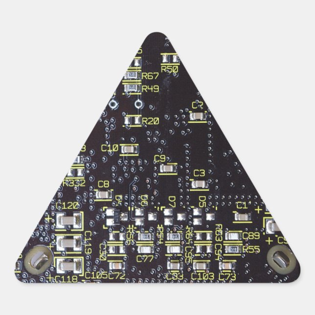 Triangle-Aufkleber für die integrierte Schalttafel Dreieckiger Aufkleber (Vorderseite)