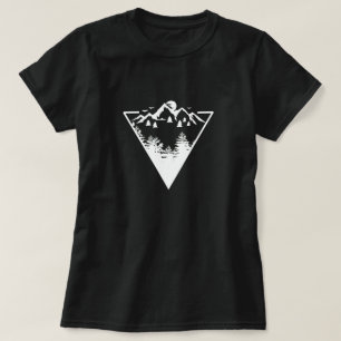 Triangle-Bilderrahmen mit Wildnis T-Shirt