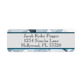 Triangle Blues Return Address Labels
