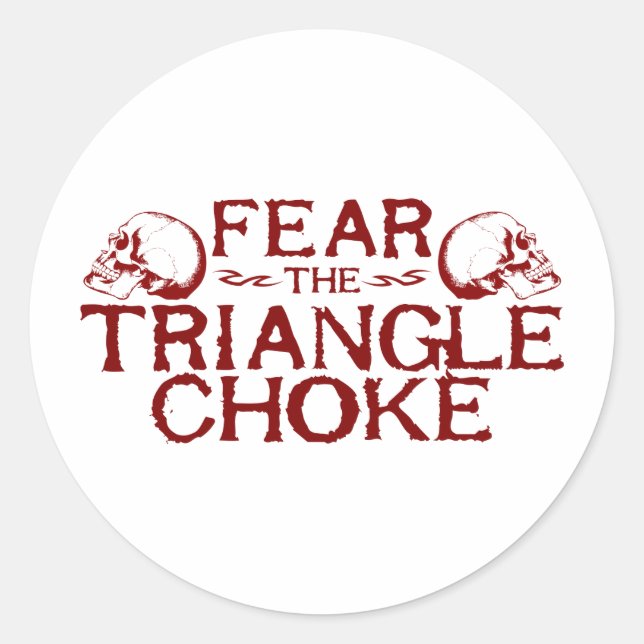 Triangle Choke Runder Aufkleber (Vorderseite)