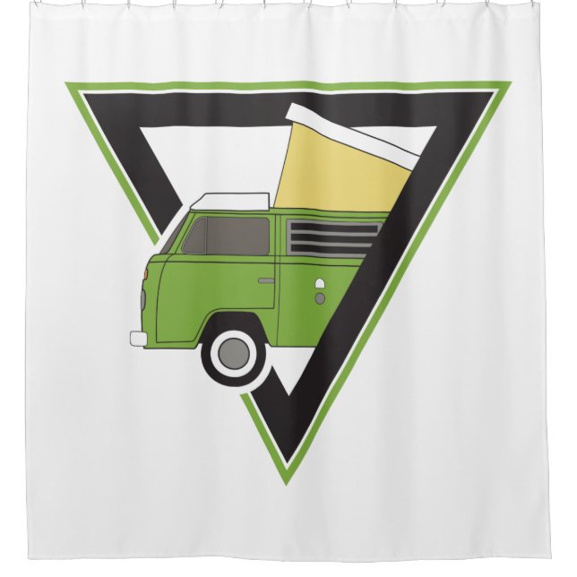 Triangle Classic Camper van Duschvorhang (Vorderseite)