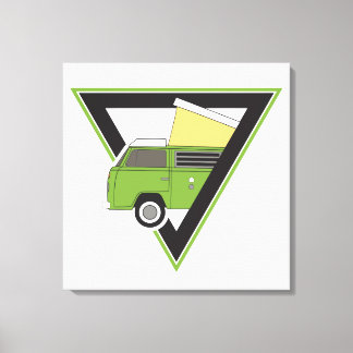 Triangle Classic Camper van Leinwanddruck