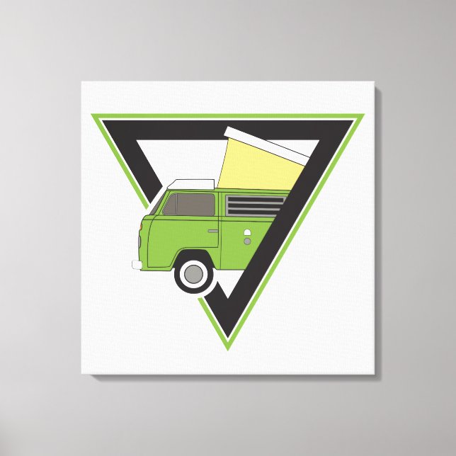 Triangle Classic Camper van Leinwanddruck (Vorderseite)