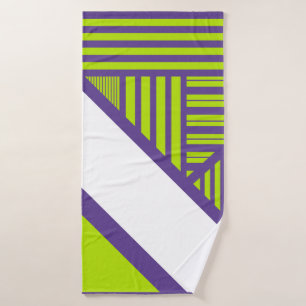 Triangle en Lime Vert & Violet