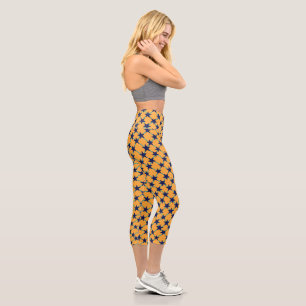 TRIANGLE GEOMETRIC ART CAPRI LEGGINGS