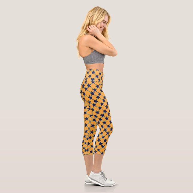 TRIANGLE GEOMETRIC ART CAPRI LEGGINGS (Rechts)