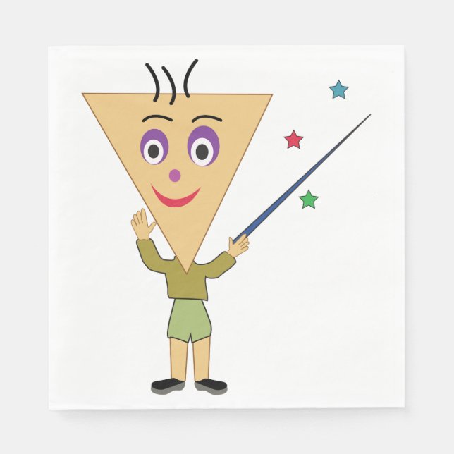 Triangle Head Paper Napkins Serviette (Vorderseite)