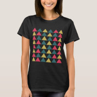 Triangle-Muster mit farbenfroher Geometrie
