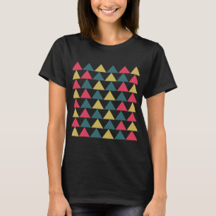 Triangle-Muster mit farbenfroher Geometrie T-Shirt