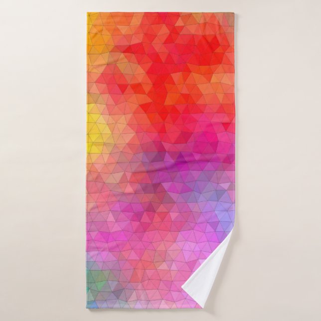 Triangle pattern with color mixing background. abs badehandtuch (Badehandtuch)