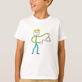 Triangle Playing Stickman T-Shirt