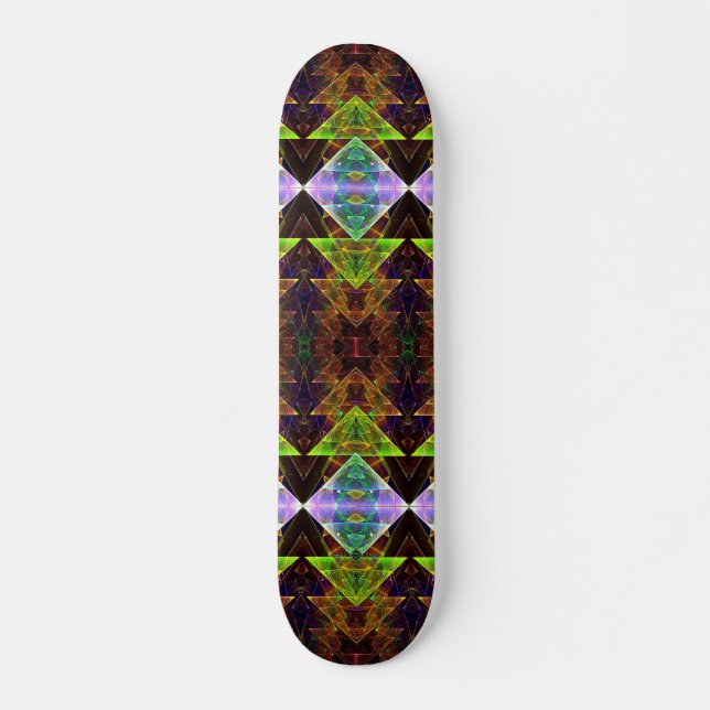 Triangle Prism Quilt Skateboard (Vorne)