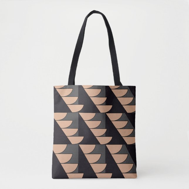 Triangle Semi Circle Geometric Tasche (Vorderseite)
