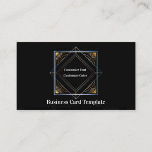 Triangle simple Carte de visite classique en métal