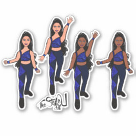 Triangle Spark Blue Marine Aufkleber