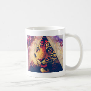 Triangle Tiger Grunge Kaffeetasse