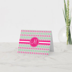 Triangle triangulaire gris rose monogramme