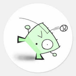 Triangle Typ Young Hit in the Head Runder Aufkleber